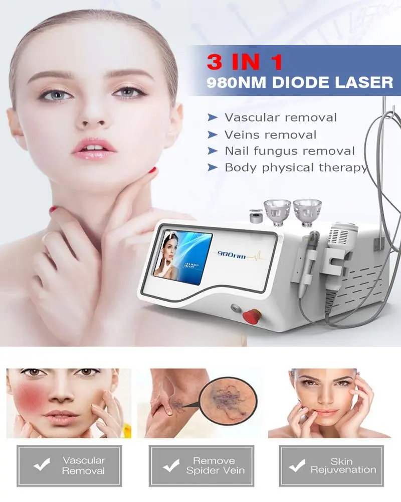 980 nm diode laser spider vein removal machine for sale 980 nm diode laser spider vein removal machine for sale