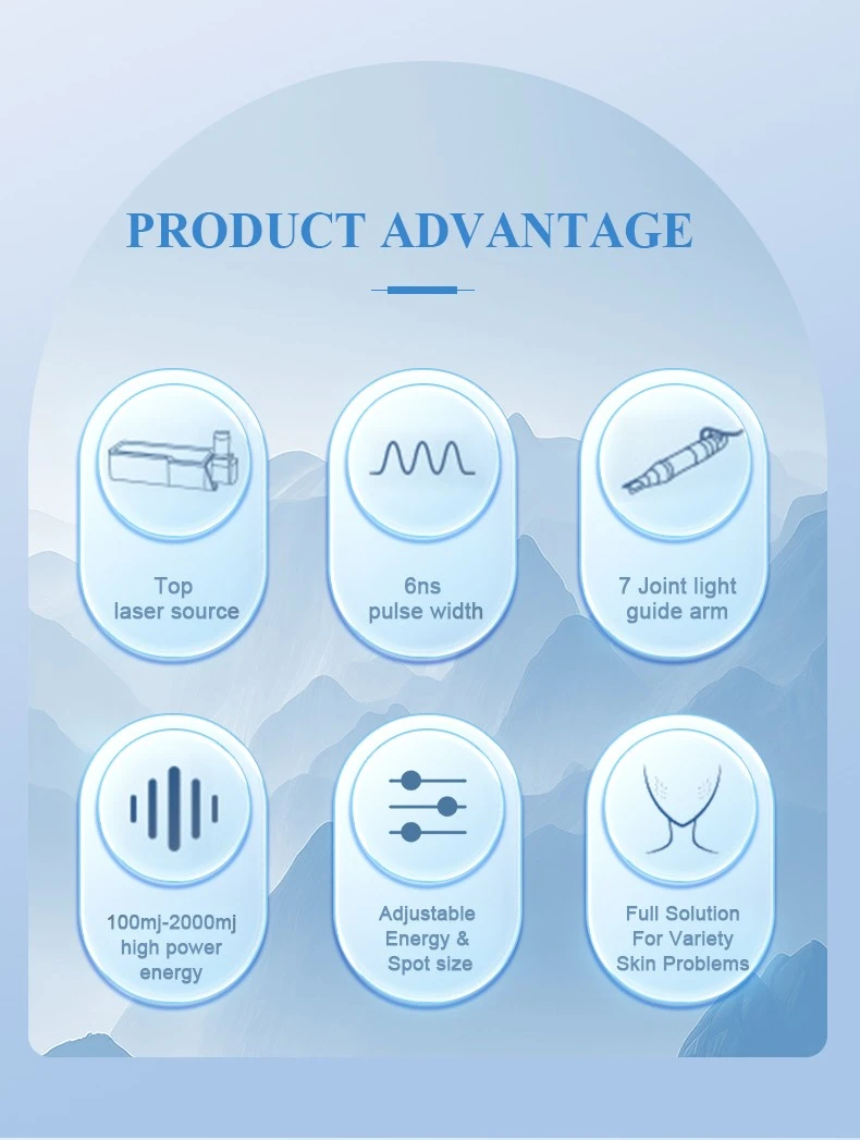 Portable Q switched nd yag laser 1064 nm Portable Q switched nd yag laser 1064 nm
