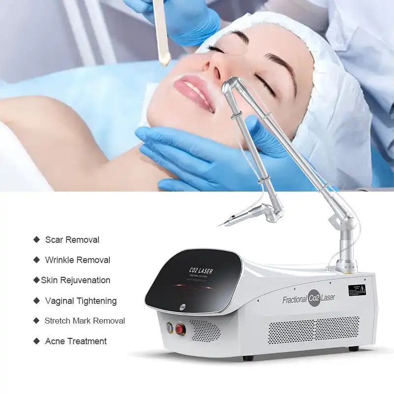 Is a portable CO₂ fractional laser machine safe for all skin types?