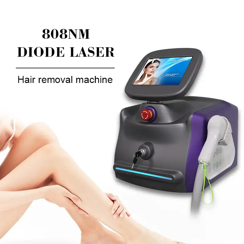 What are the benefits of portable 808nm diode laser hair removal? 
