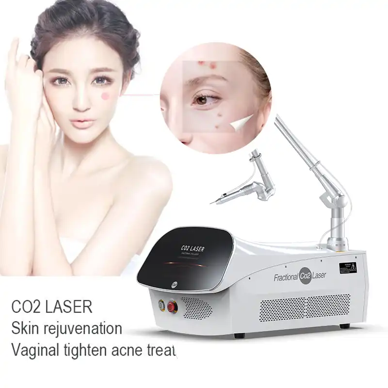 What should I consider when purchasing a portable CO₂ fractional laser machine?